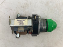 Load image into Gallery viewer, GE CR2940UE212C4 Indicator Light Oiltight 480V 50-60HZ Green Lexan Cap (New)