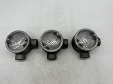 Load image into Gallery viewer, Eaton Crouse-Hinds GUAL26-SA Conduit Outlet Box w/ Cover, 3/4&quot;, *Lot of (3)* (No Box)