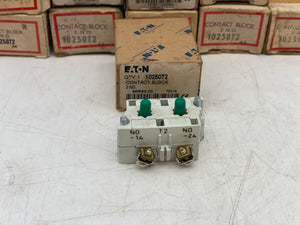 Eaton Cutler-Hammer 10250T2 Contact Block 2 NO *Lot of (10)* (Open Box)