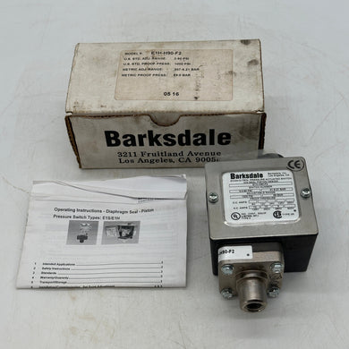 Barksdale E1H-H90-F2 Pressure Actuated Switch, 1000 PSI (New)