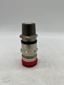 Eaton Capri ADE6CN1002NPSCN Nickel Brass Cable Gland, 1" NPT (No Box)