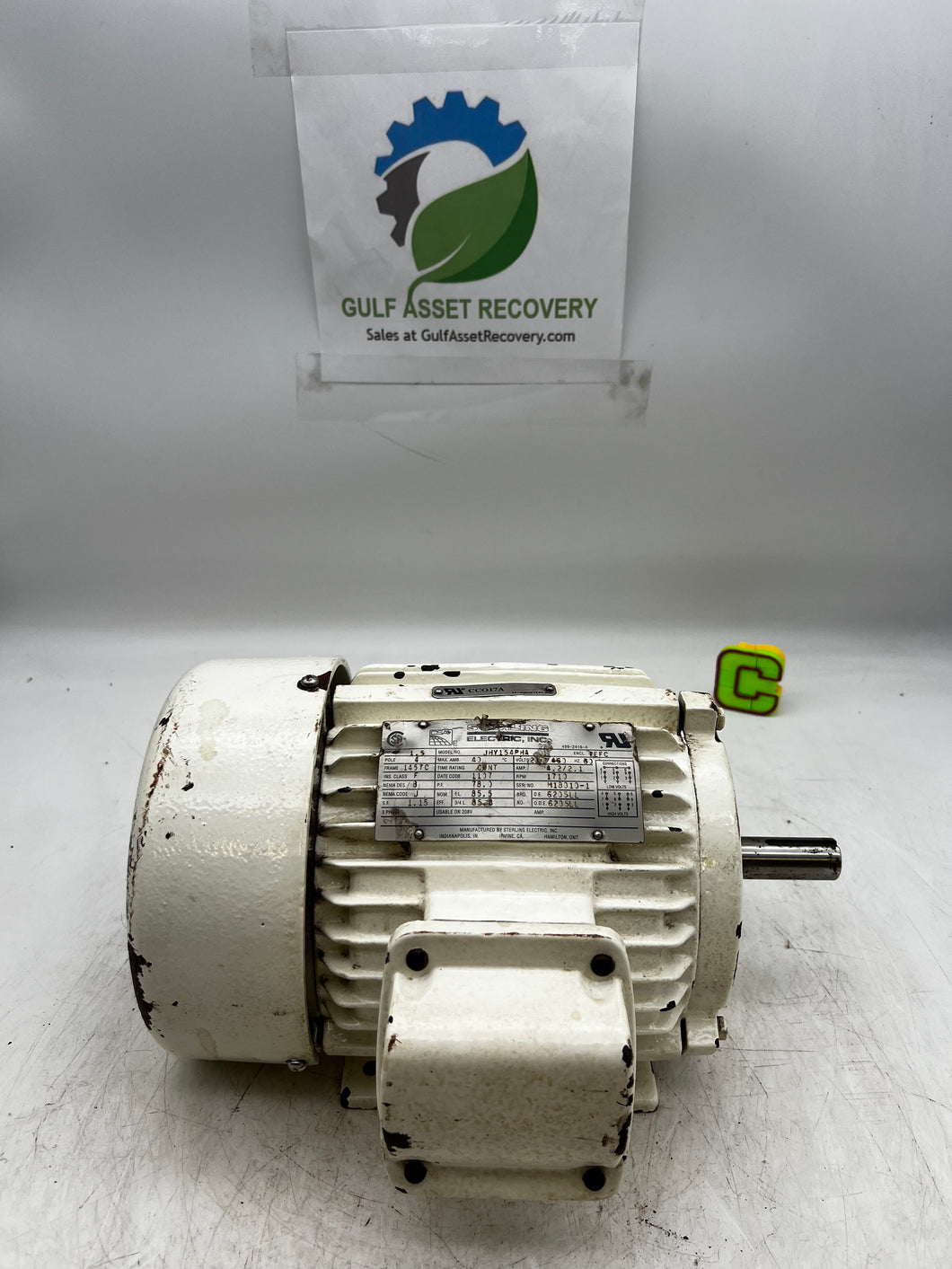 Sterling Electric JHY154PHA Electric Motor, 1.5 HP, 1710 RPM, 230/460 –  Gulf Asset Recovery