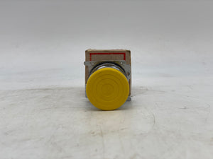 Eaton Cutler-Hammer 10250T124 Yellow Ext. Mushroom Head PB Switch Operator (New)