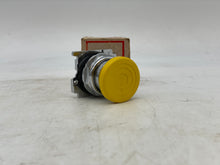 Load image into Gallery viewer, Eaton Cutler-Hammer 10250T124 Yellow Ext. Mushroom Head PB Switch Operator (New)