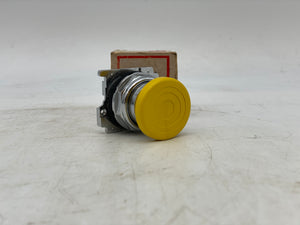 Eaton Cutler-Hammer 10250T124 Yellow Ext. Mushroom Head PB Switch Operator (New)