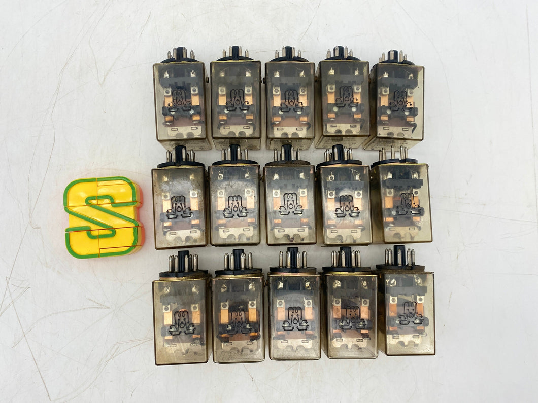 Potter & Brumfield KAP11DG-24 Relay, 8-Pin, 120 VAC, 10 Amp *Lot of (15)* (Used)