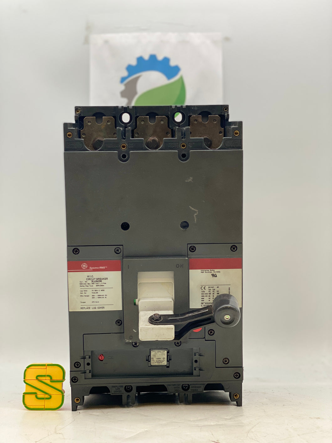 GE SKLA36AI1200 Spectra RMS Circuit Breaker, 1200A, 3P, w/ 1200A Rating Plug (Used)
