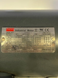 Dayton 11W374 General Purpose Electric Motor, 3-Phase, 208-230/460 VAC (Used)