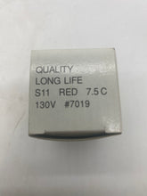 Load image into Gallery viewer, Halco 07019 Ceramic Red Bulb, 7.5W 130V S11 Med Screw E26 Base *Lot of (13)* (Open Box)
