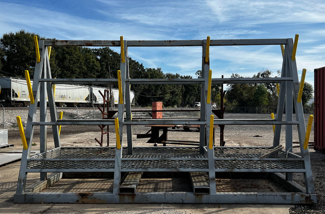 Portable Heavy Duty Steel A-Frame Storage Rack (Used)