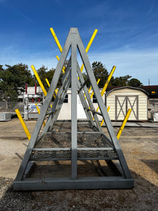 Portable Heavy Duty Steel A-Frame Storage Rack (Used)