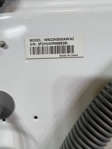 Samsung WW22K6800AW/A2 Front Loader Clothes Washer w/ Super Speed (Used)