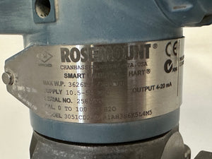 Emerson Rosemount 3051CD2A02A1AH3S6K5L4M5 3051CD Differential Pressure Transmitter (Used)