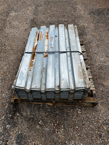 Corrugated Steel Decking, 31"W x 48"D x 1/32"H (0.62mm) *Lot of (74) Sheets* (Used)
