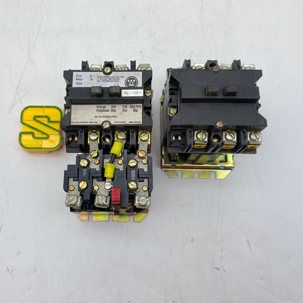 Westinghouse A210M0CAC Reversing Motor Starter Size 0 18A w/o Back Plate (Used)