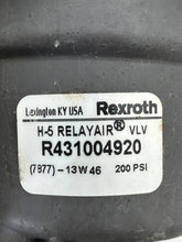 Load image into Gallery viewer, Rexroth Aventics R431004920 H-5 Relayair Valve, 200 PSI Max (No Box)