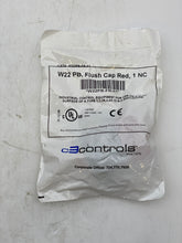 Load image into Gallery viewer, C3 Controls W22PB-FR-01 Pushbutton Flush Cap, Red 1 NC *Lot of (6)* (New)