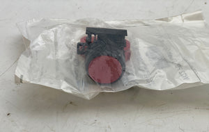 C3 Controls W22PB-FR-01 Pushbutton Flush Cap, Red 1 NC *Lot of (6)* (New)