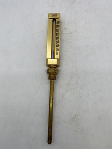 SIKA 1742161116021 174B Glass Tube Thermometer Brass 0-160 DegC 3/4" BSP (No Box)