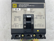 Load image into Gallery viewer, Square D FA36030 I-Line Circuit Breaker, 30A, 3P, 600VAC, 250VDC (Used)