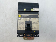 Load image into Gallery viewer, Square D FA34020 I-Line Circuit Breaker, 20A, 3-Pole (Used)