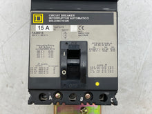 Load image into Gallery viewer, Square D FA36015 I-Line Circuit Breaker, 15A, 3P (Used)