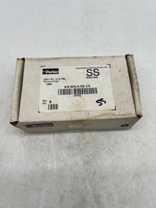 Parker 8-8 MHLN-SS 3.0 Male Hex Long Nipple, 1/2" MNPT x 1/2" MNPT, 316SS *Box of (5)* (New)
