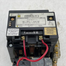 Load image into Gallery viewer, Square D 8536SDO1V02H20SX10 Size 2 Starter w/ 120V Coil, Motor Logic, 1 NO Contact (Used)