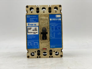 Cutler-Hammer Westinghouse FDB3100VW Circuit Breaker 100A 600VAC Ser. C (Used)