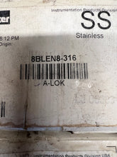 Load image into Gallery viewer, Parker 8BLEN8-316 A-LOK Tube Cap, 1/2&quot; Tube OD, 316SS *Lot of (50)* (No Box)