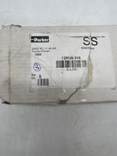 Load image into Gallery viewer, Parker 12RU8-316 Straight Union, 3/4" Tube OD x 1/2" Tube OD, 316SS *Lot of (3)* (Open Box)