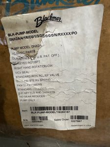 Blackmer GNX2A Sliding Vane Pump, 2”, RH, 7-86 GPM (Open Box)