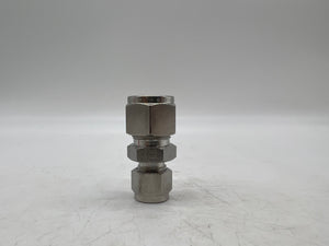 Parker 8RU6-316 A-LOK Straight Union, 1/2" Tube x 3/8" Tube, *Lot of (105)* (No Box)