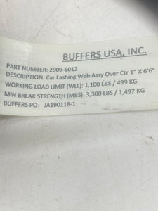 Buffers USA 2909-6012 Car Lashing Over-Center Buckle Strap *Box of (20)* (Open Box)