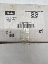 Load image into Gallery viewer, Parker 8FSC16N-316 A-LOK Female Connector 1/2" Tube x 1" FNPT *Box of (5)* (New)