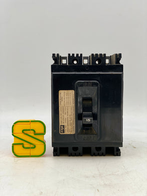 FPE Type NEF Circuit Breaker 15A 480VAC 3-Pole (Used)
