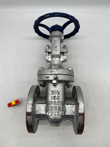 Space 15011B 2.5” 150 lb Cast Steel Gate Valve, Aluminum Bronze Trim, OS&Y (Used)