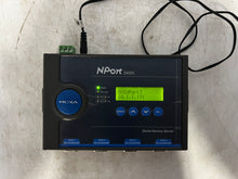 Load image into Gallery viewer, Moxa 1201054500000 NPort 5450I Serial Device Server 4-Port w/ Pwr Adapter (Used)