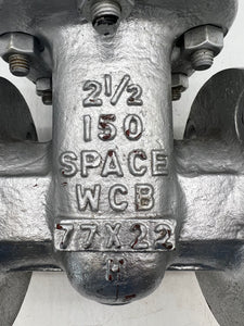 Space 15011B 2.5” 150 lb Cast Steel Gate Valve, Aluminum Bronze Trim, OS&Y (Used)