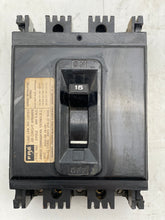 Load image into Gallery viewer, FPE Type NEF Circuit Breaker 15A 480VAC 3-Pole (Used)
