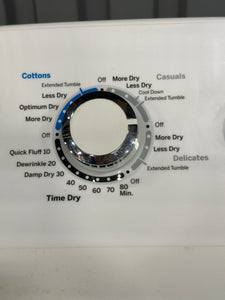 GE GTD42EASJ2WW Vented Front-Load Electric Dryer, 7.2cu ft, White, w/ Auto Dry (Used)