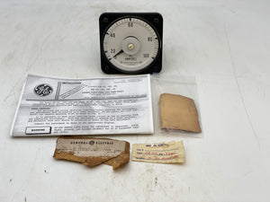 GE 50-103131LSZZ2 AB40 Ammeter, 0-100 AC (No Box)