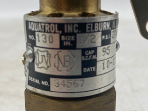 Aquatrol 130 1/2" Relief Valve for Air/Gas Service, 200PSI (No Box)