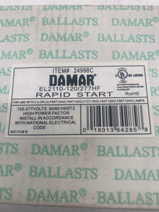 Damar 24998C EL2110-120/277HF T12 Rapid Start Ballast, *Lot of (6)* (Open Box)