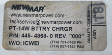 Load image into Gallery viewer, NewMar 445-4868-0 PT-14W Battery Charger, In: 90-264VAC Out: 12VDC 14A (Used)