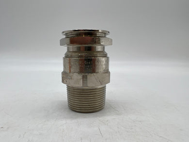 Eaton Capri ADE1N1253NPN Nickel Brass Cable Gland, 1-1/4
