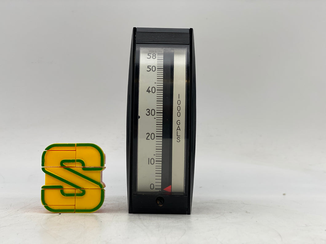 Foxboro 65PV-VG Style B Indicator 0-10VDC Input 0-58K Gallons (Used)