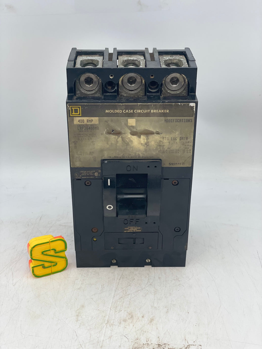 Square D LAP36400MB Circuit Breaker, 400A 600VAC 3-Pole (Used)