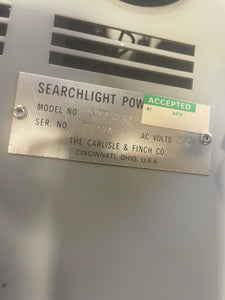 Carlisle & Finch 5275PS2 Searchlight Power Supply 230V, 1000W, 3-Ph (Used)