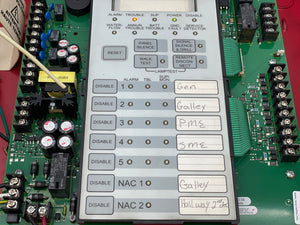 Edwards 3101237 E-FSC502 Fireshield FA Control Panel 120VAC w/o Transformer (Used)